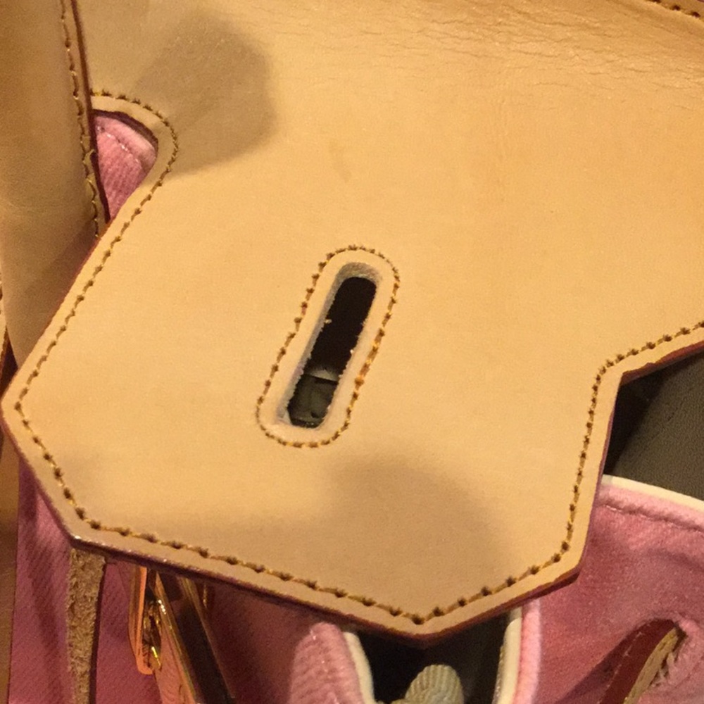 Pretty pink satchel handbag cowgirl rodeo queen travel spring festival market - Picture 5 of 16